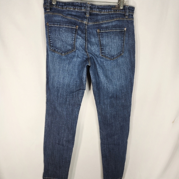 LC Lauren Conrad 5 Pocket Low Rise Denim Blue Jeans Size 8 - Picture 3 of 8